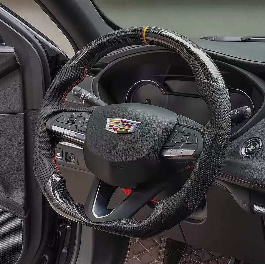 2020 - 2024+ Cadillac CT4 / CT5 Base, V, and Blackwing - Custom Carbon Fiber Steering Wheel with options